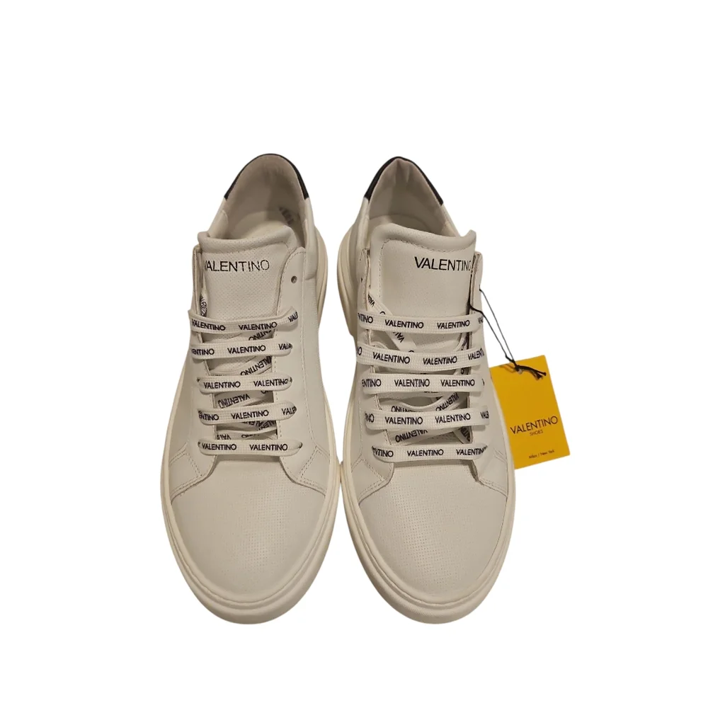 Valentino White Sneakers w/Black Accents - Picture 3 of 7